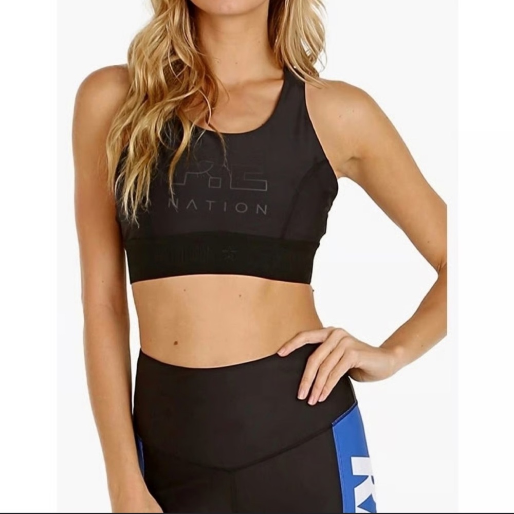 P.E Nation Charcoal Sports Bra